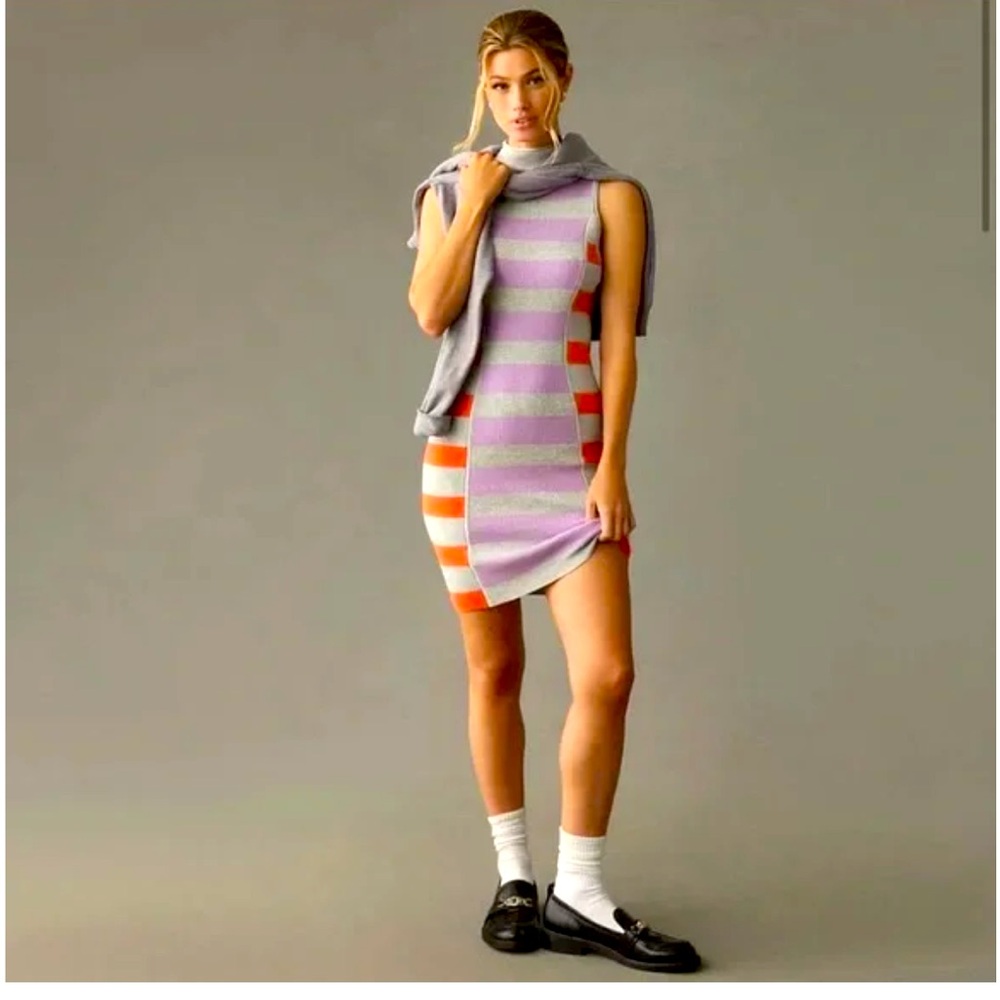 Daily Practice by Anthropologie Sleeveless Mock-Neck Sweater Dress